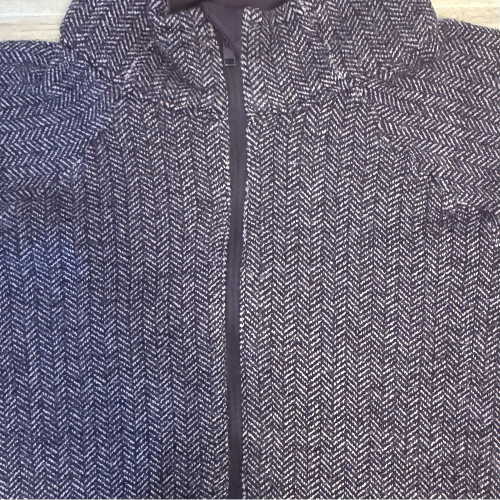Columbia Purple Knit Herringbone Full Zip Jacket – Women’s XL - Picture 6 of 12